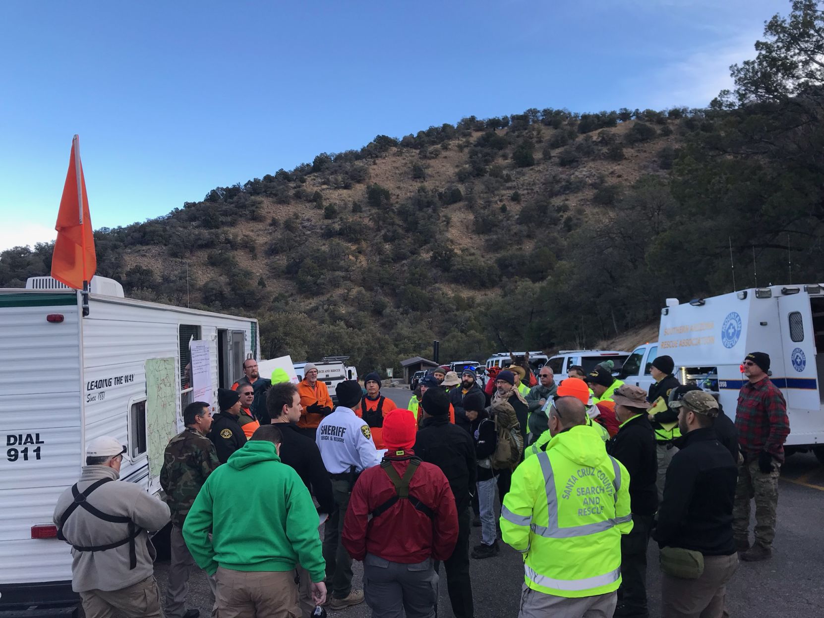 Madera canyon search-and-rescue team